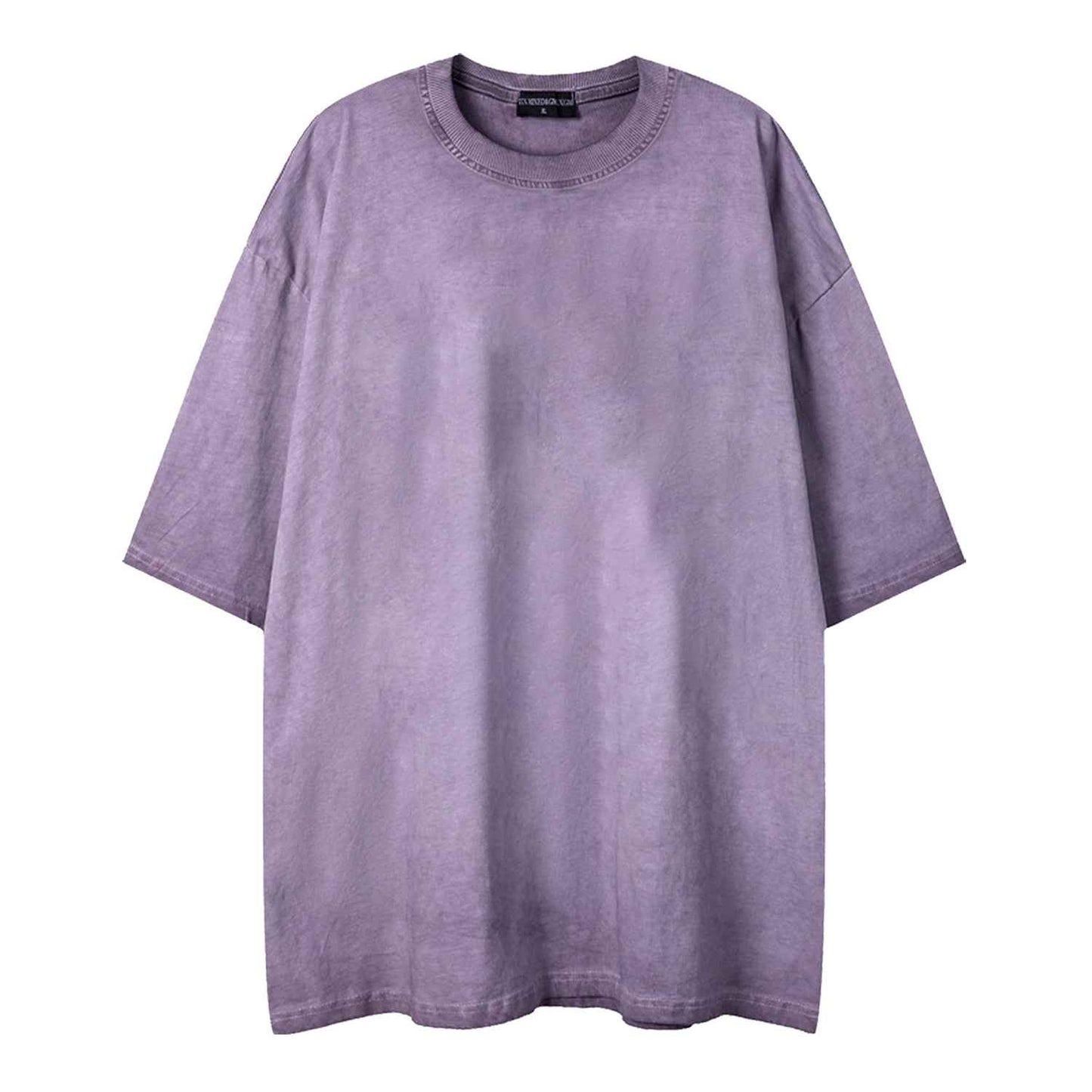 Plain washed old short sleeves
