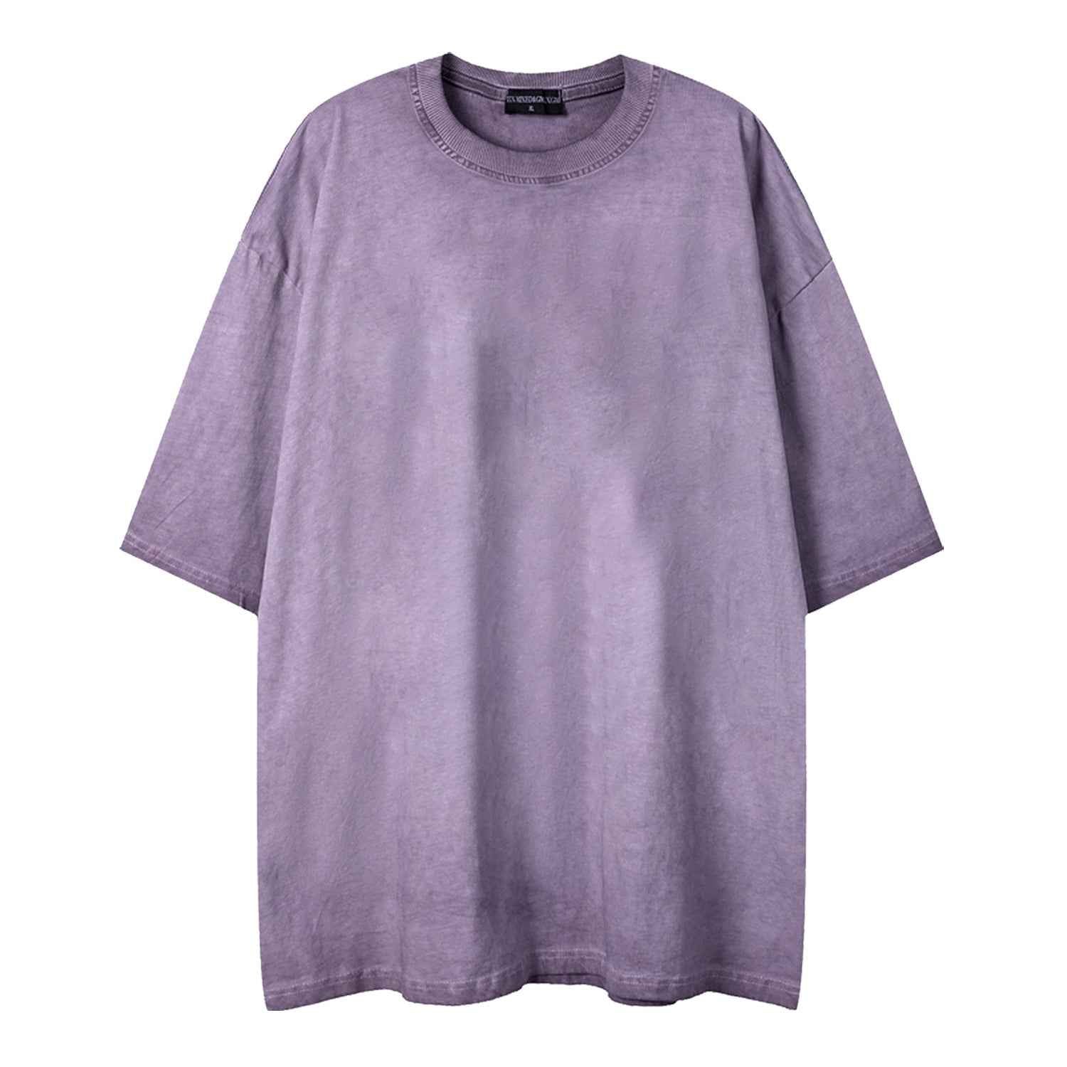 Plain washed old short sleeves
