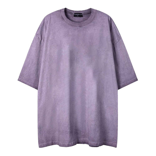 Plain washed old short sleeves
