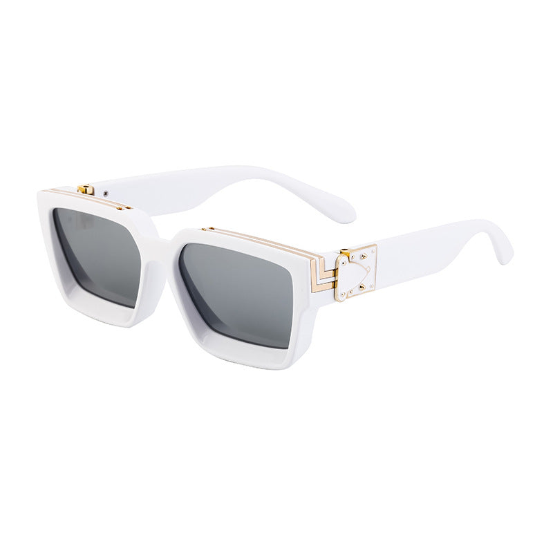 Millionaire Style Sunglasses Men Fashion Trendy Sunglasses Women High-End Square Frame Sunglasses