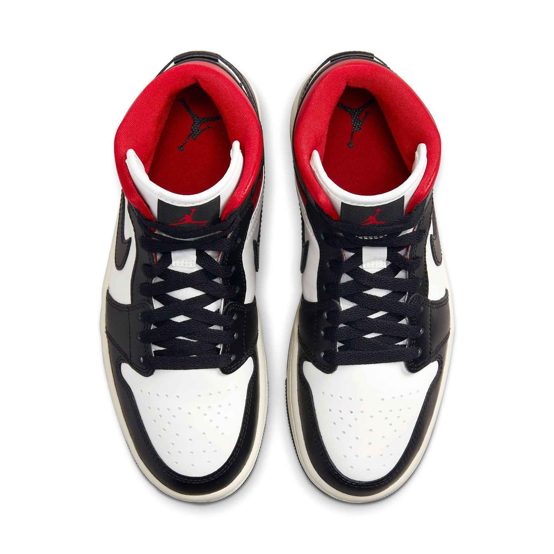 Air Jordan 1 Mid Wmns Black Sail Gym Red - Ultimate Style and Comfort