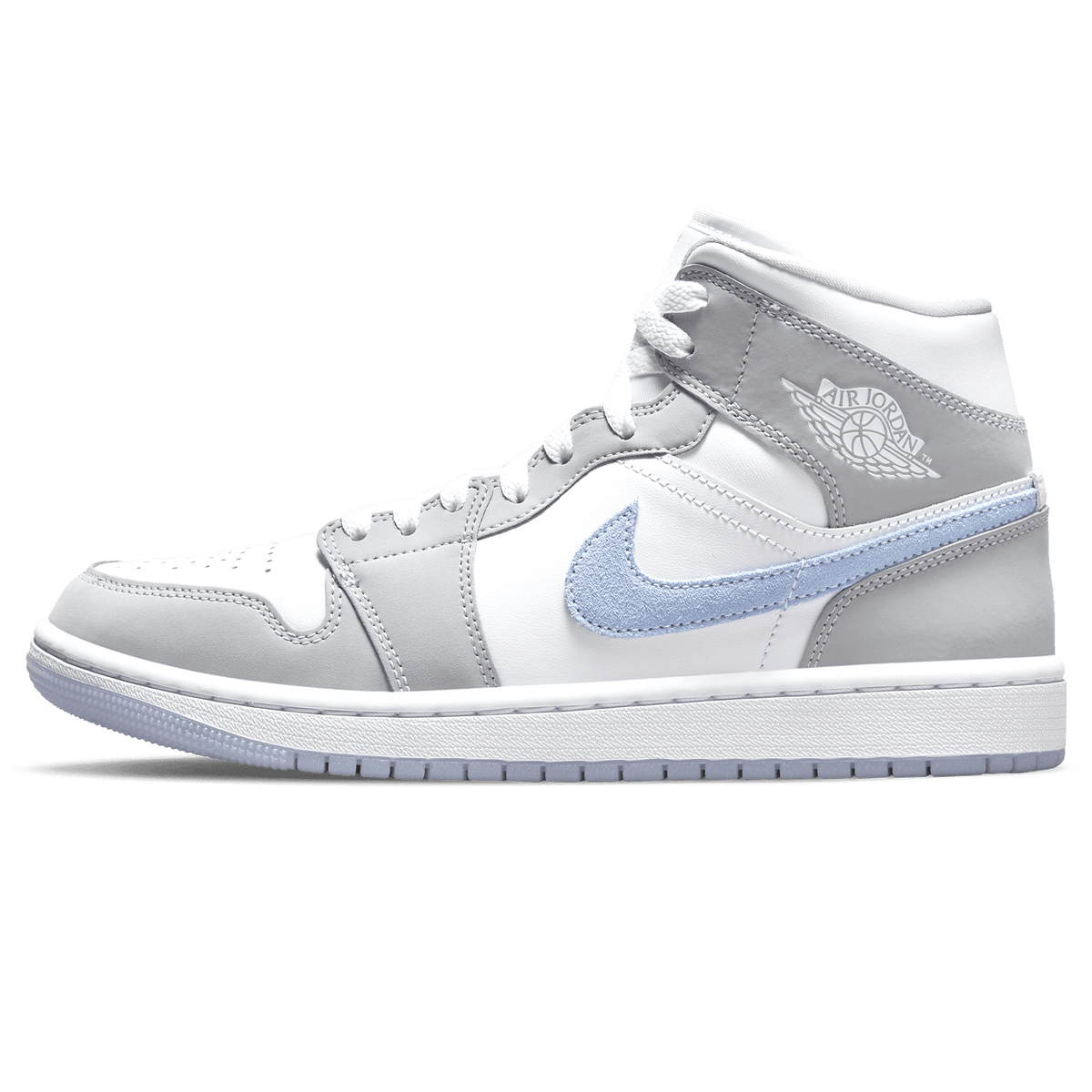 Air Jordan 1 White Wolf Grey - Stylish Women's Sneakers for All-day Comfort