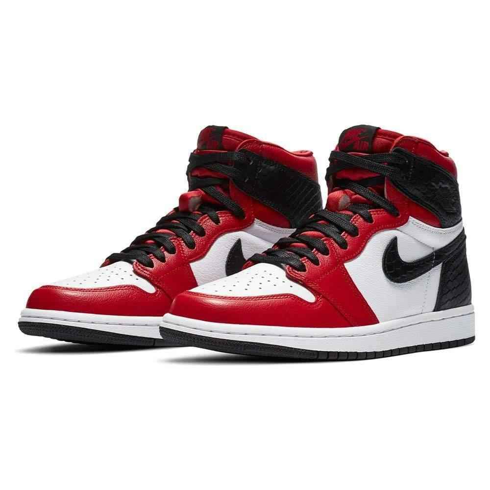 Air Jordan 1 High Satin Snake Chicago - Stylish Retro Sneaker for Women
