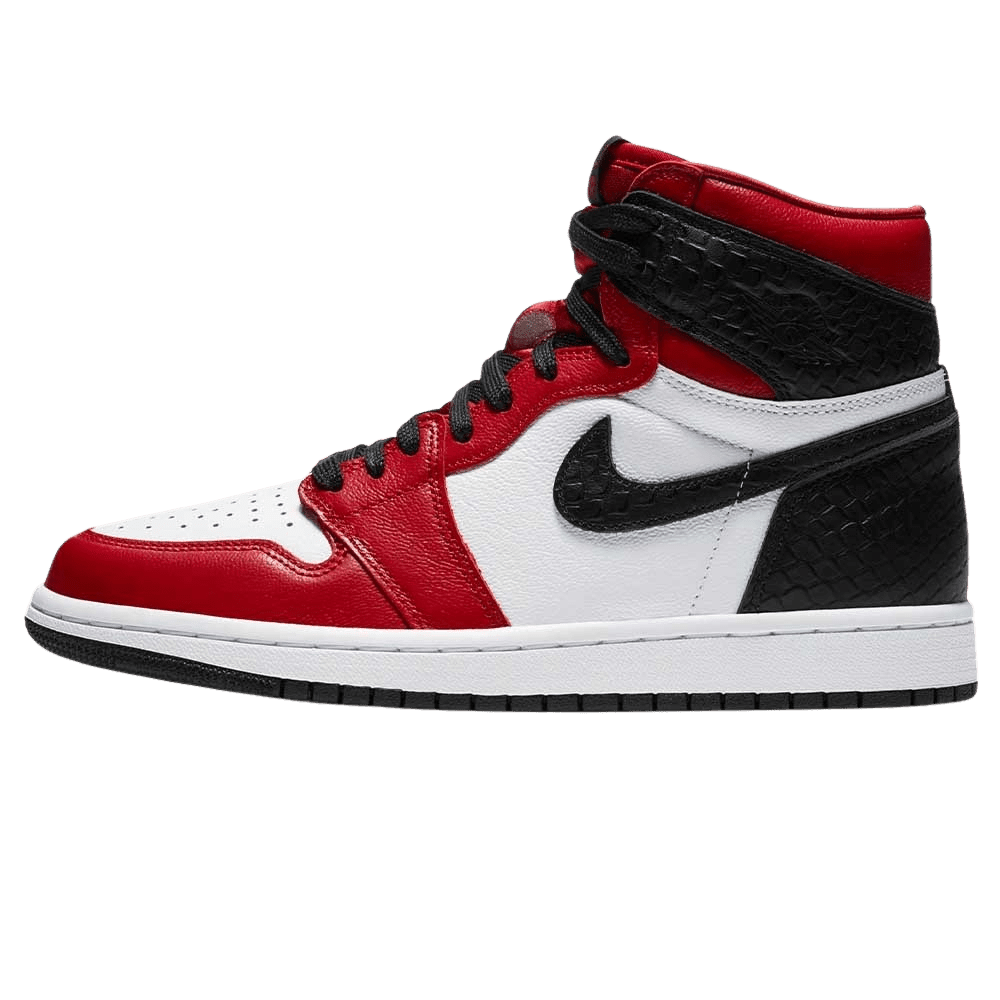 Air Jordan 1 High Satin Snake Chicago - Stylish Retro Sneaker for Women