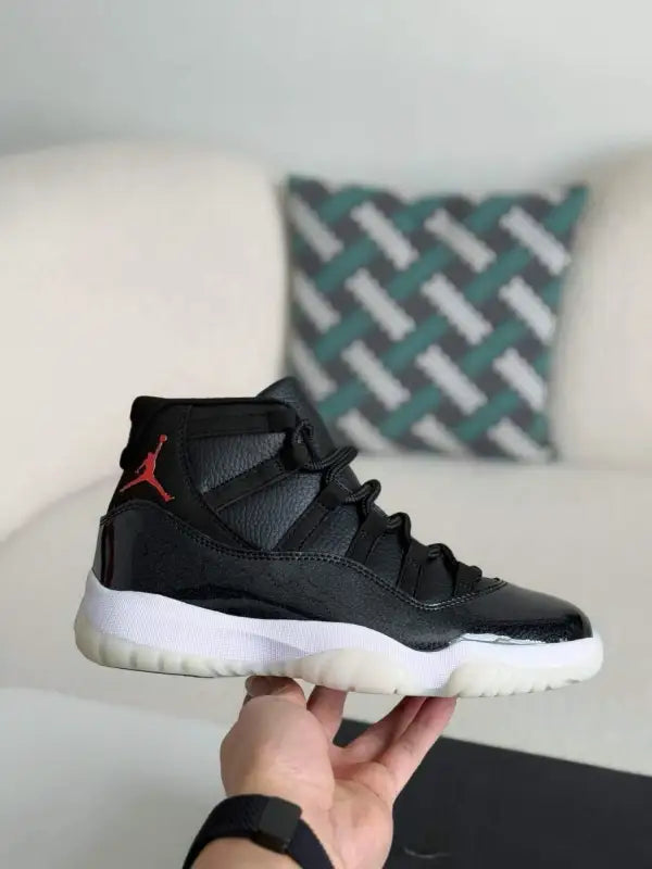 Air Jordan 11 “Bred” Black, Red & White – - OMYGOODS