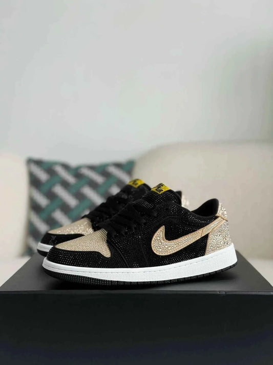 Air Jordan 1 Low “Gold Dust” Black & Gold - Luxurious Style Meets Comfort