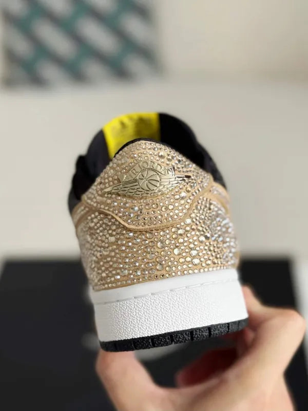 Air Jordan 1 Low “Gold Dust” Black & Gold - OMYGOODS
