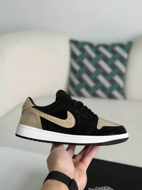 Air Jordan 1 Low “Gold Dust” Black & Gold - OMYGOODS