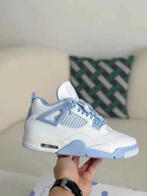 Air Jordan 4 Retro – Forget Me Not in White and Light Blue