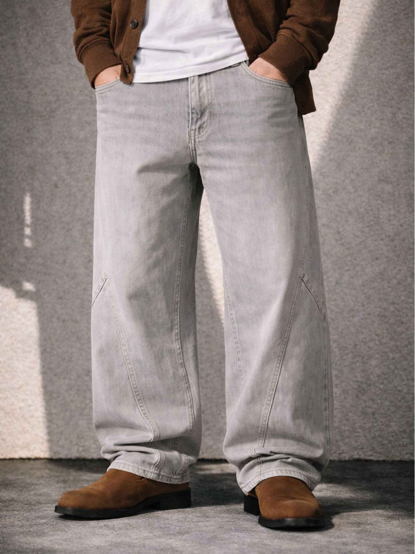 IVORY BAGGY DENIM