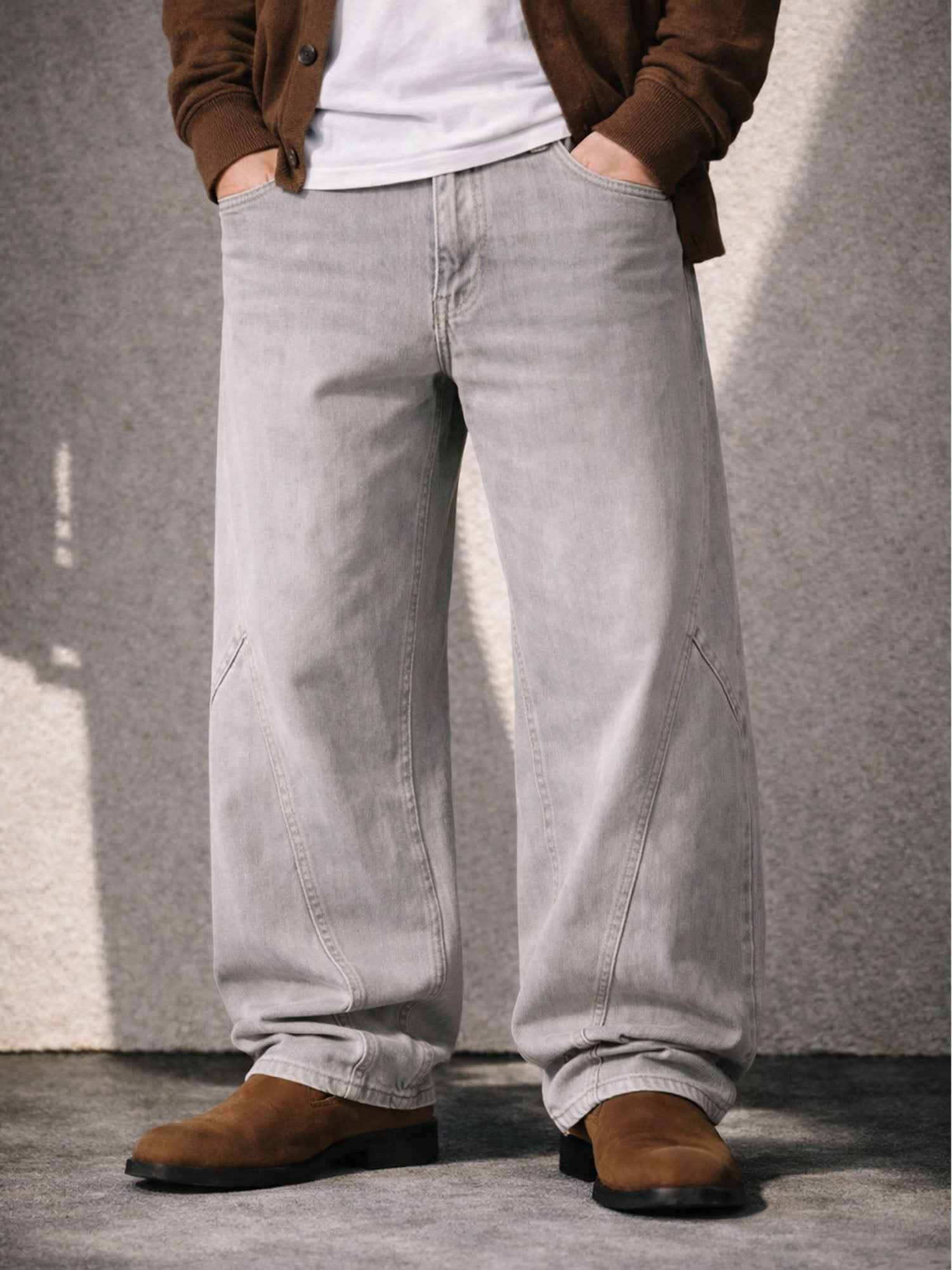 IVORY BAGGY DENIM
