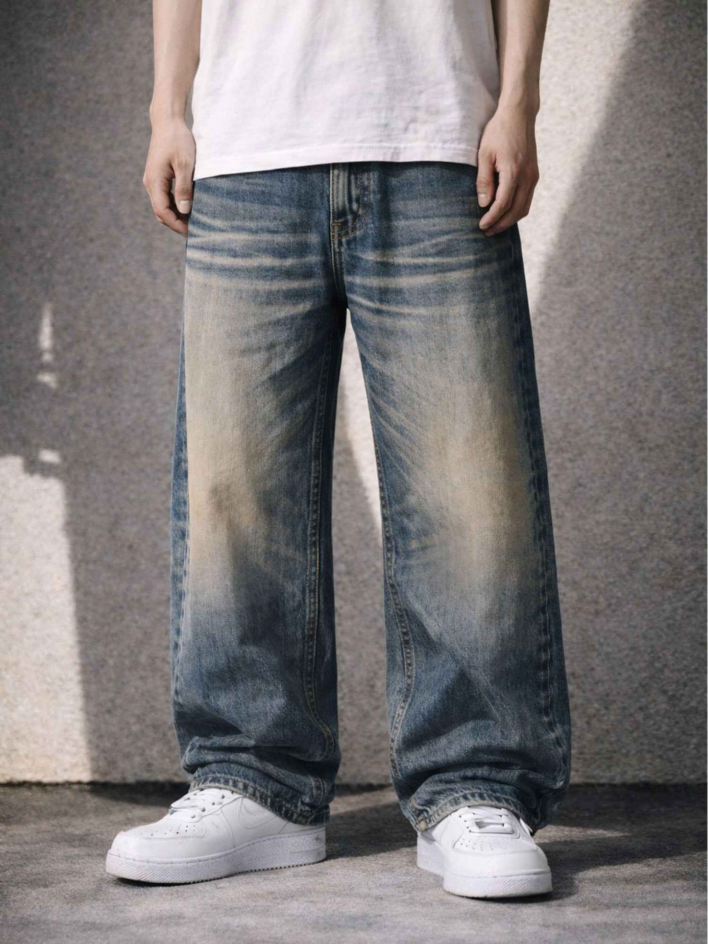 SANDWASH BAGGY DENIM