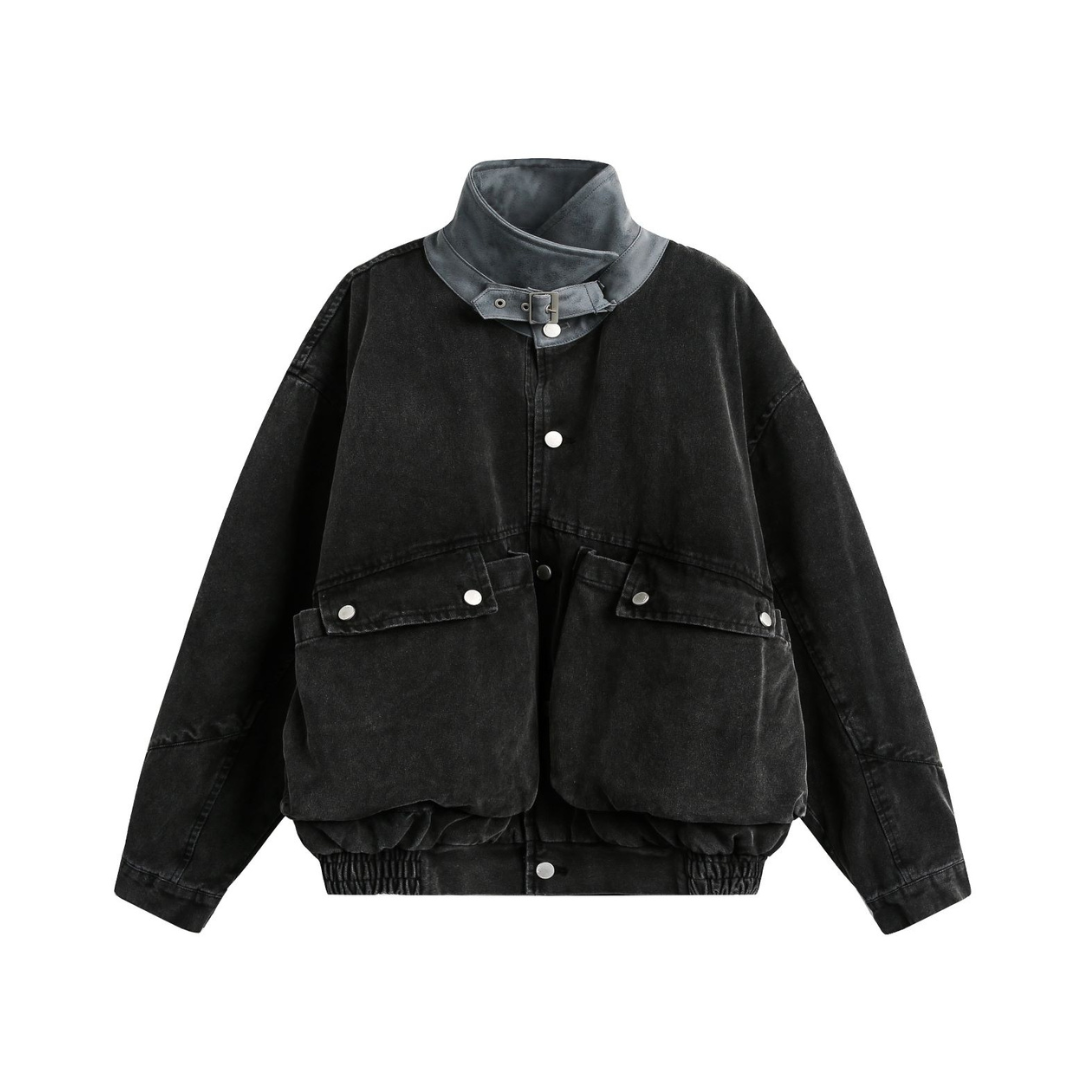 Buckle Collar Utility Jacket