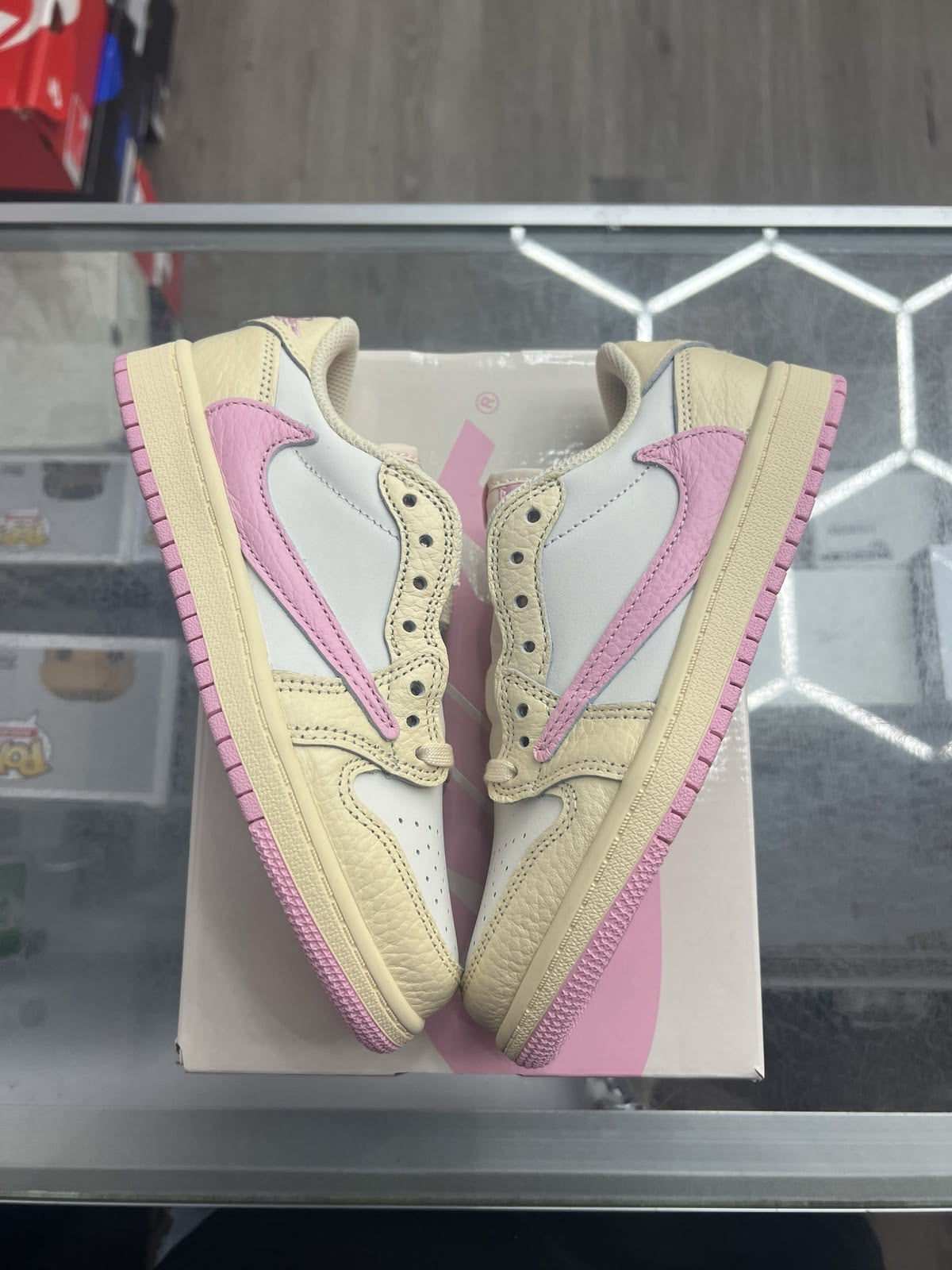 Travis Scott x Air Jordan 1 Low Soft Powder Pouring - A Streetwear Revolution - OMYGOODS