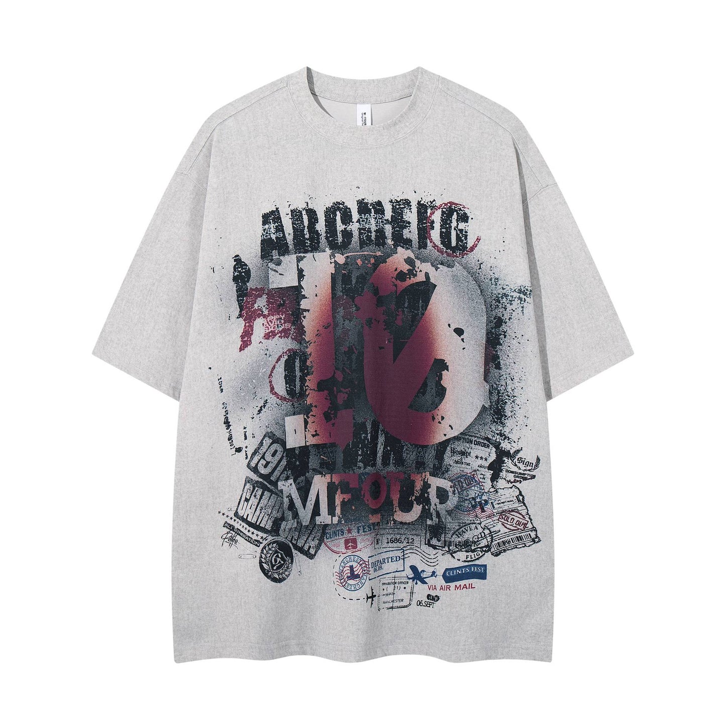 Digital stamp printed short sleeves