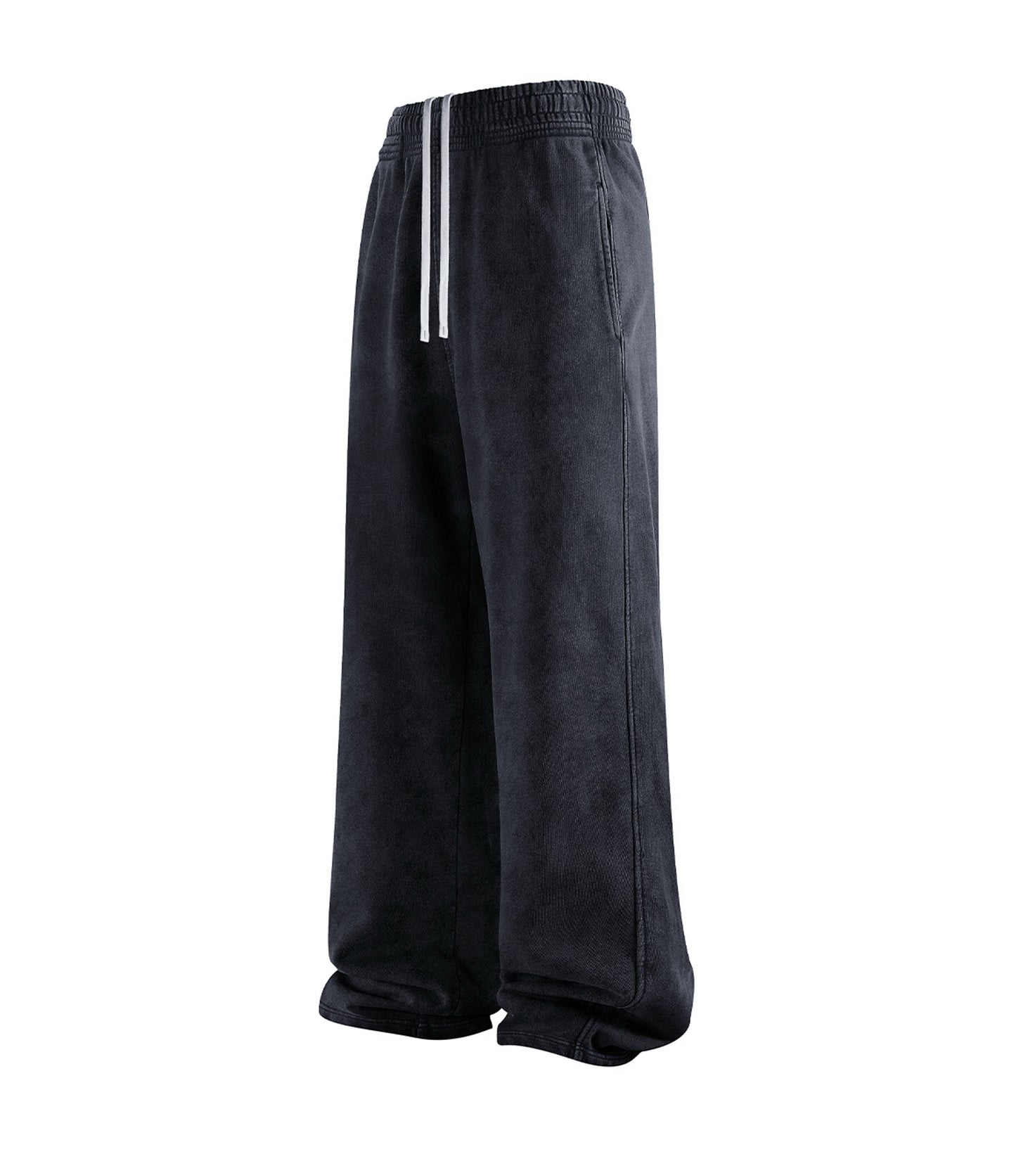 NOIR OVER-DYE SWEATPANTS - JUSTLUXURY