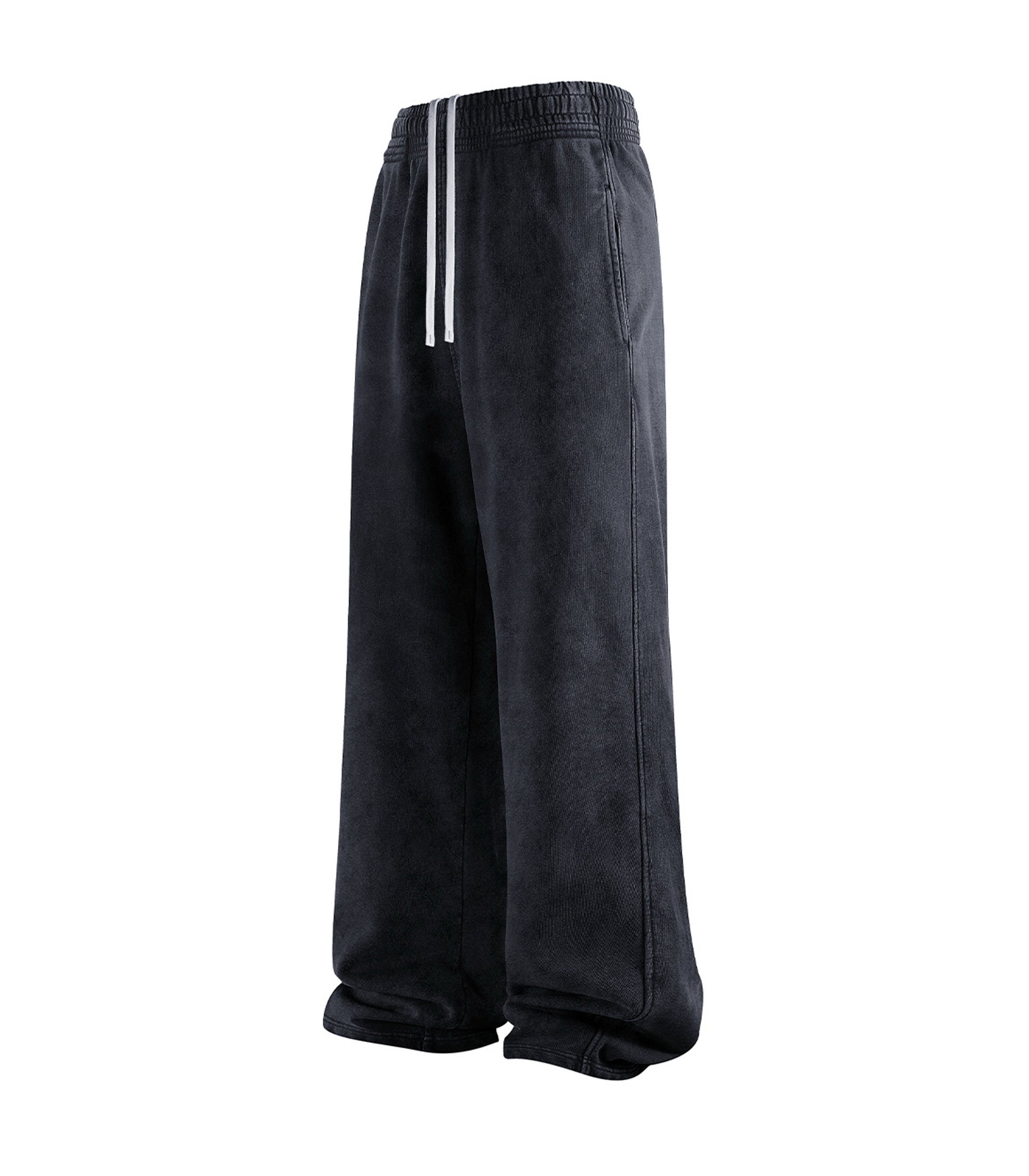 NOIR OVER-DYE SWEATPANTS - JUSTLUXURY