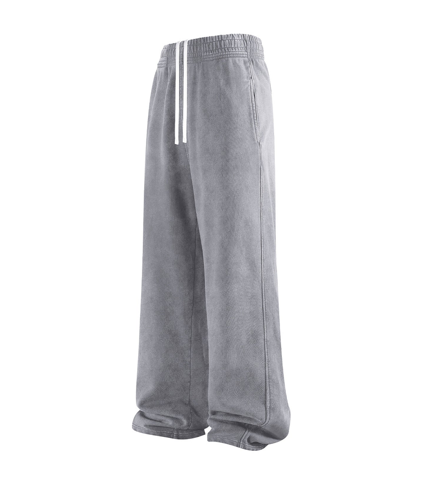 SLATE OVER-DYE SWEATPANTS - JUSTLUXURY