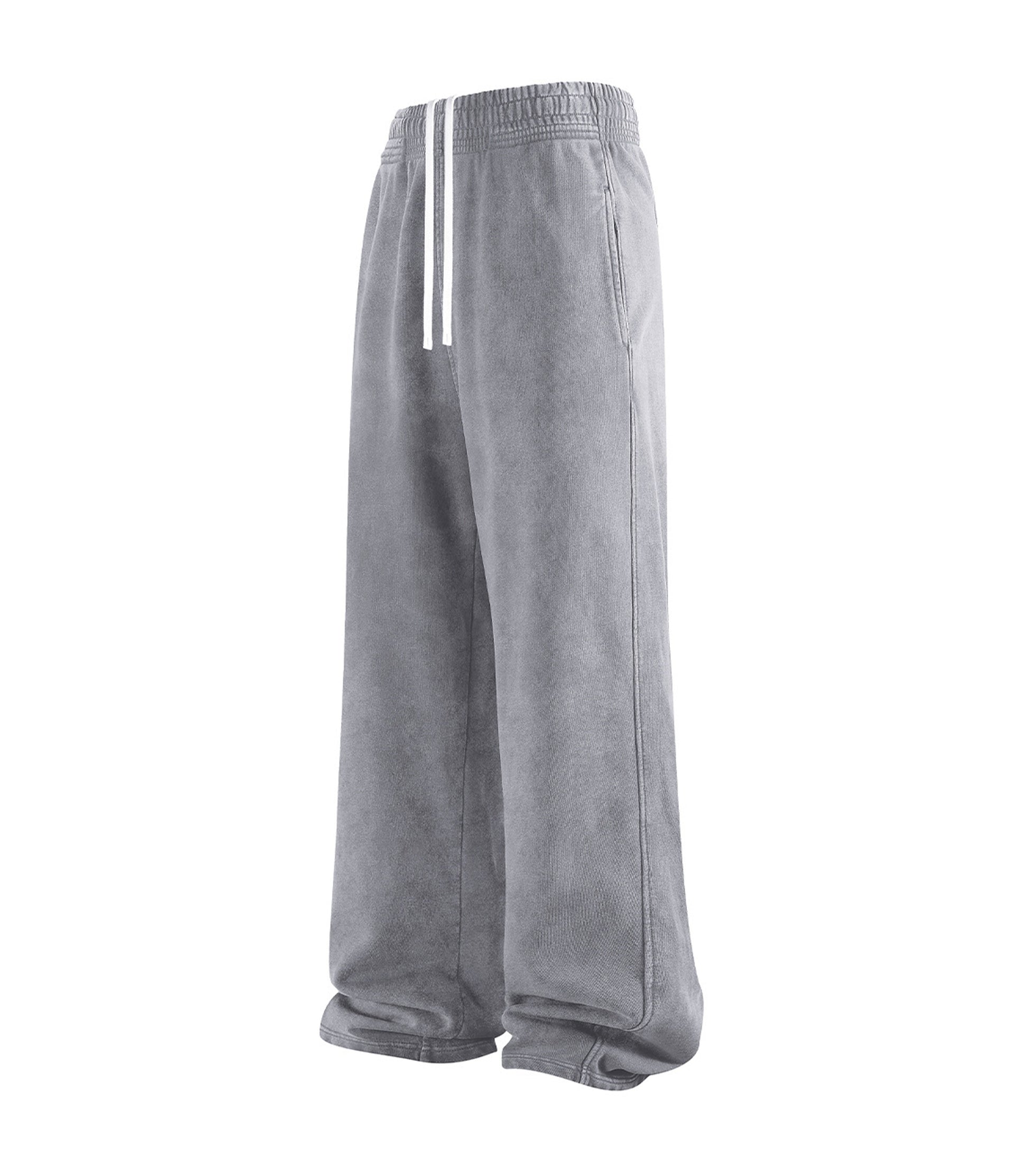 SLATE OVER-DYE SWEATPANTS - JUSTLUXURY