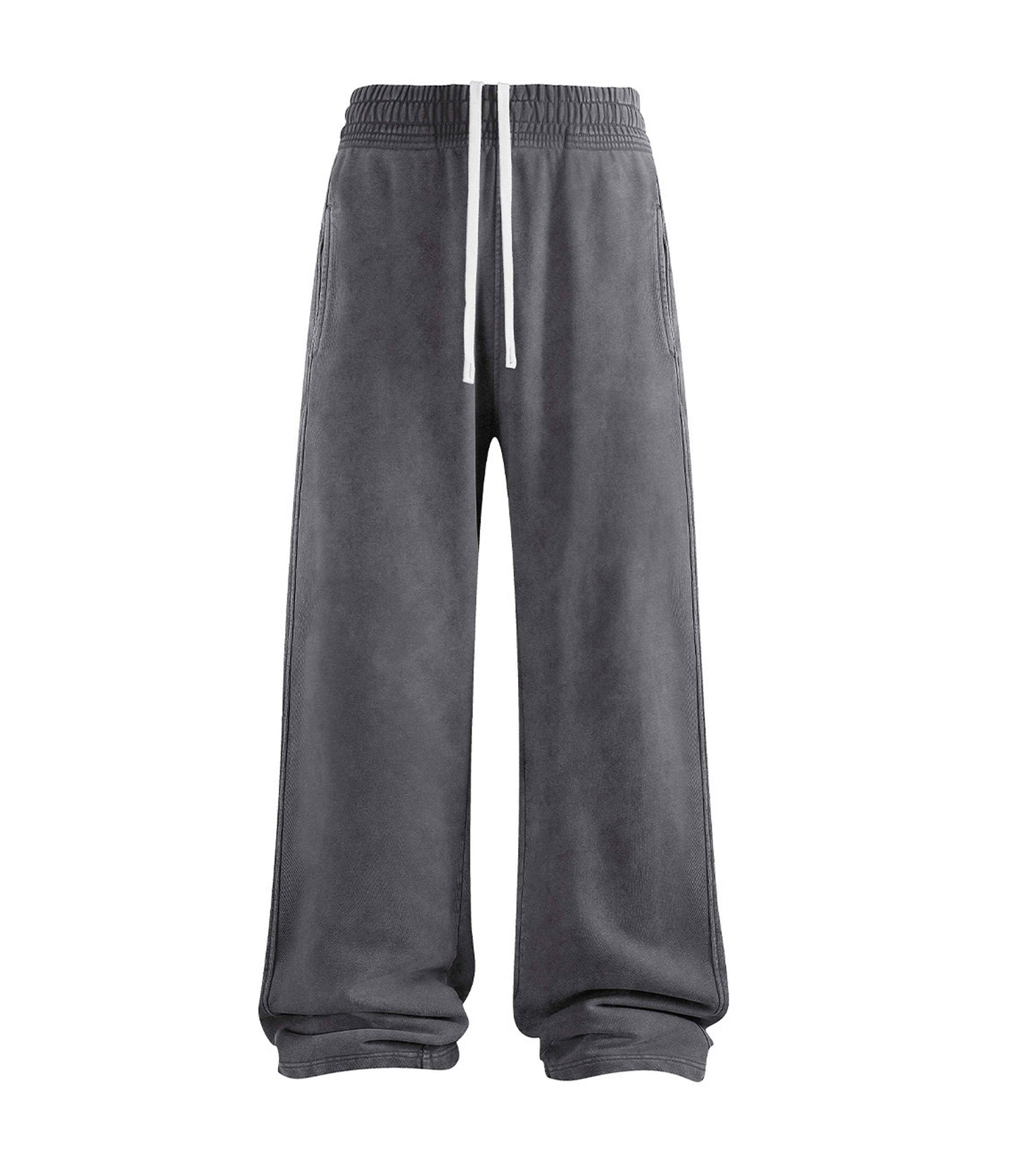 CHARCOAL OVER-DYE SWEATPANTS