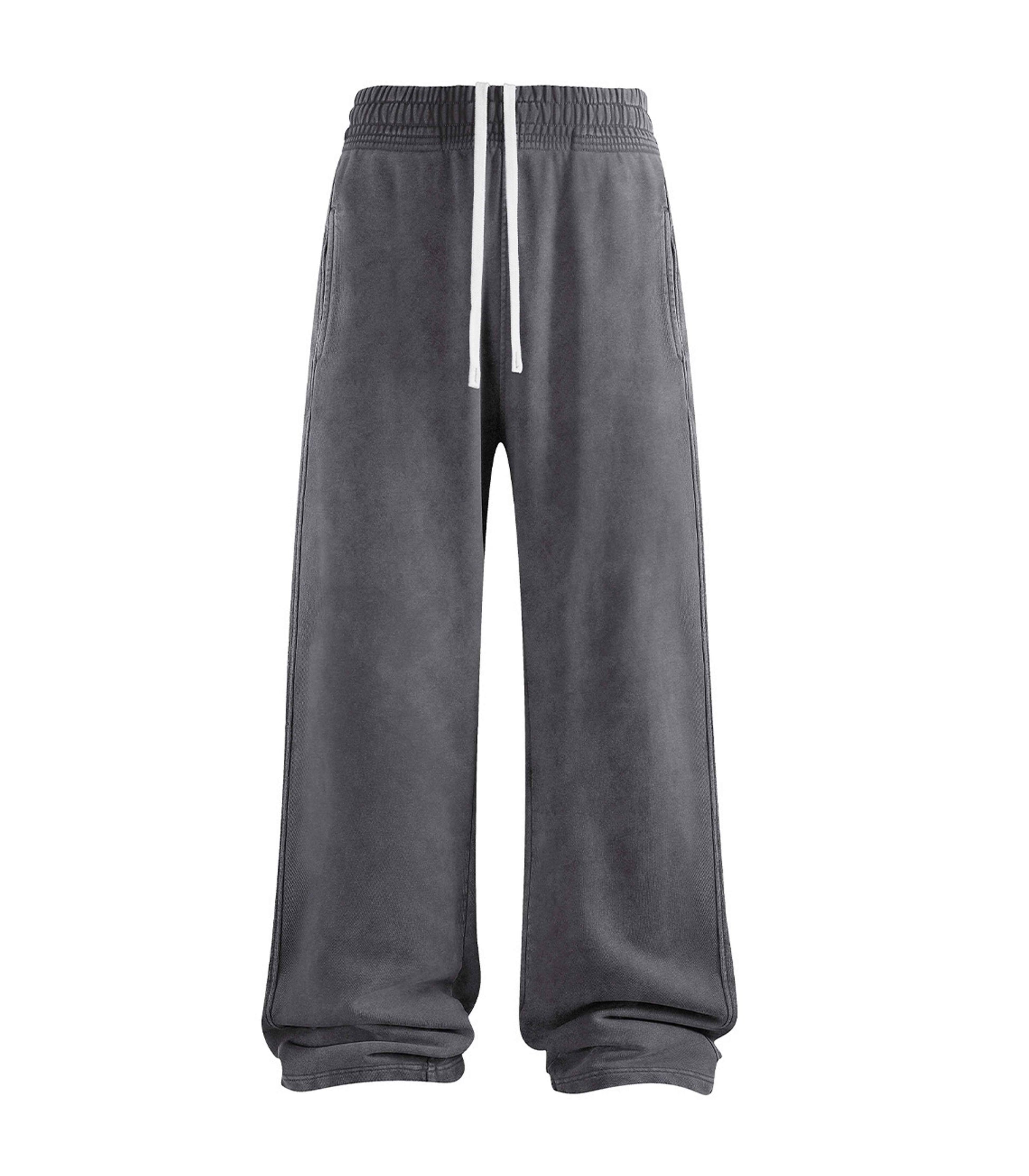 CHARCOAL OVER-DYE SWEATPANTS