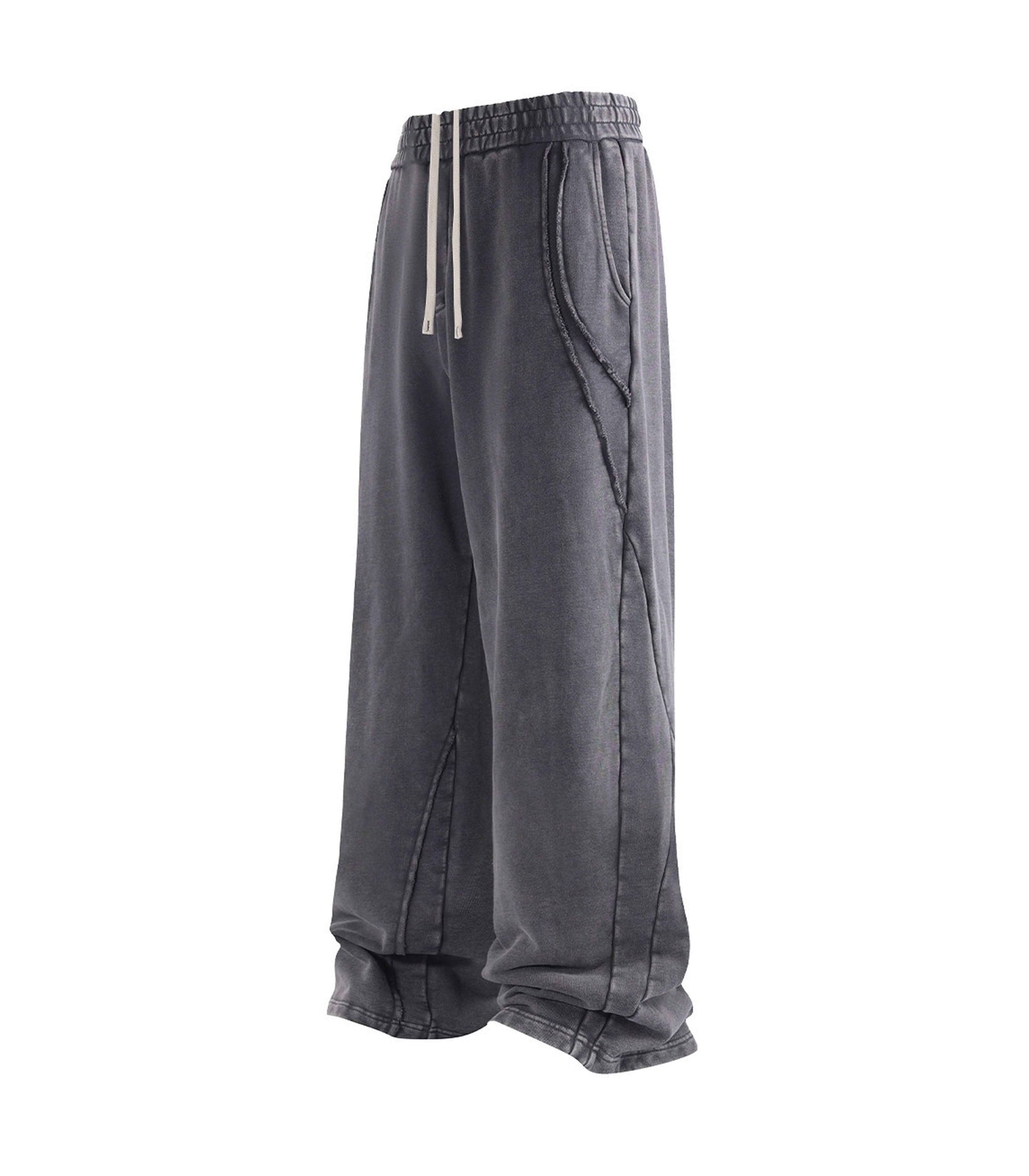CHARCOAL PANEL SWEATPANTS
