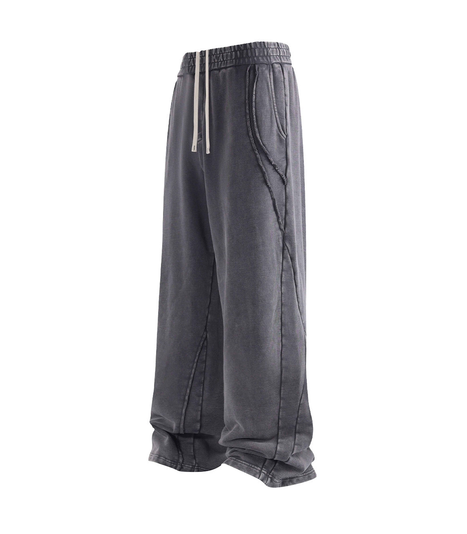 CHARCOAL PANEL SWEATPANTS