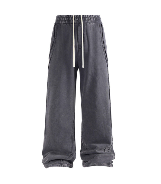 CHARCOAL PANEL SWEATPANTS