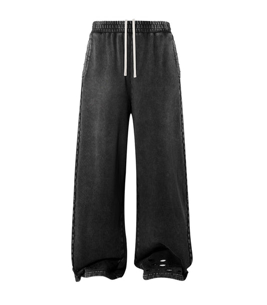 NOIR DISTRESSED SWEATPANTS