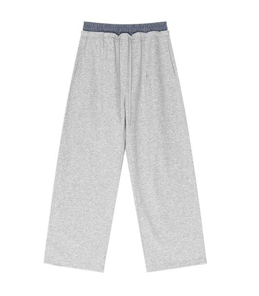 HEATHER BOXER SWEATPANTS