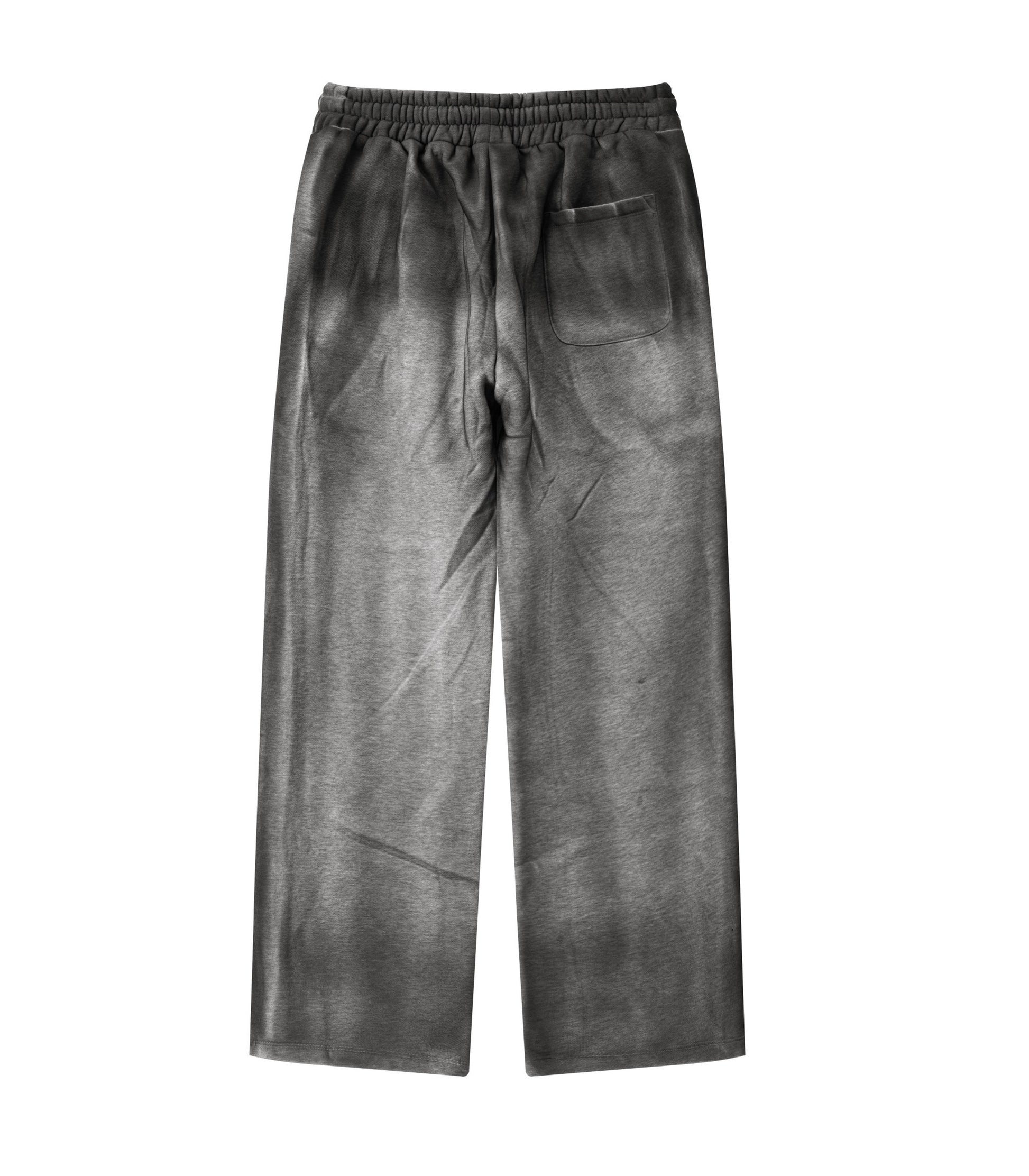 CHARCOAL DIPPED SWEATPANTS - JUSTLUXURY