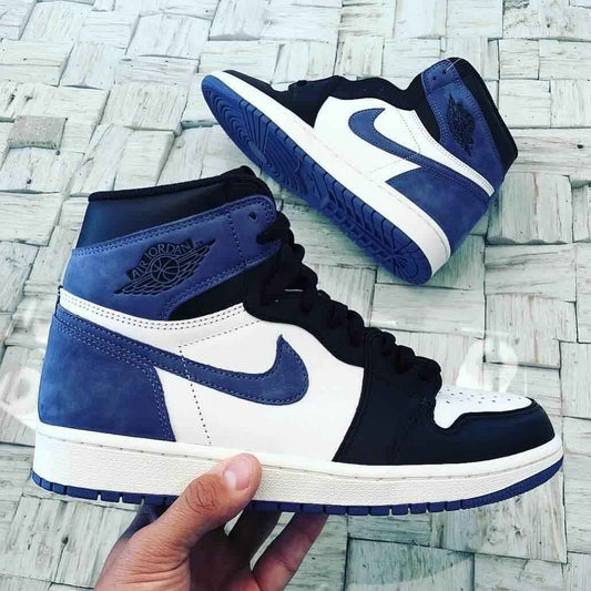 Custom Air Jordan 1 Blue Moon Sneakers
