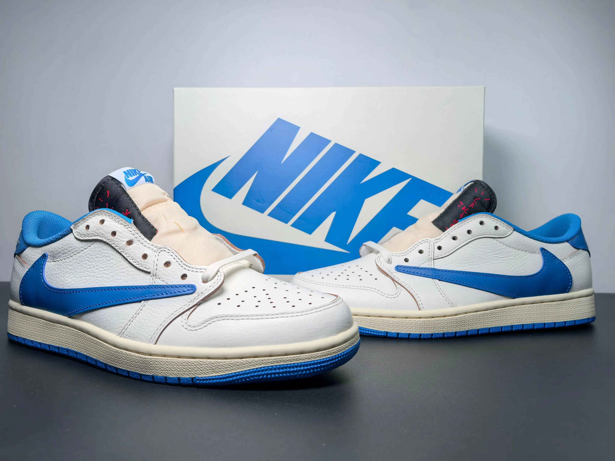 Custom Air Jordan 1 x Travis Scott x Fragment Design DM7866-104 SneakerNational