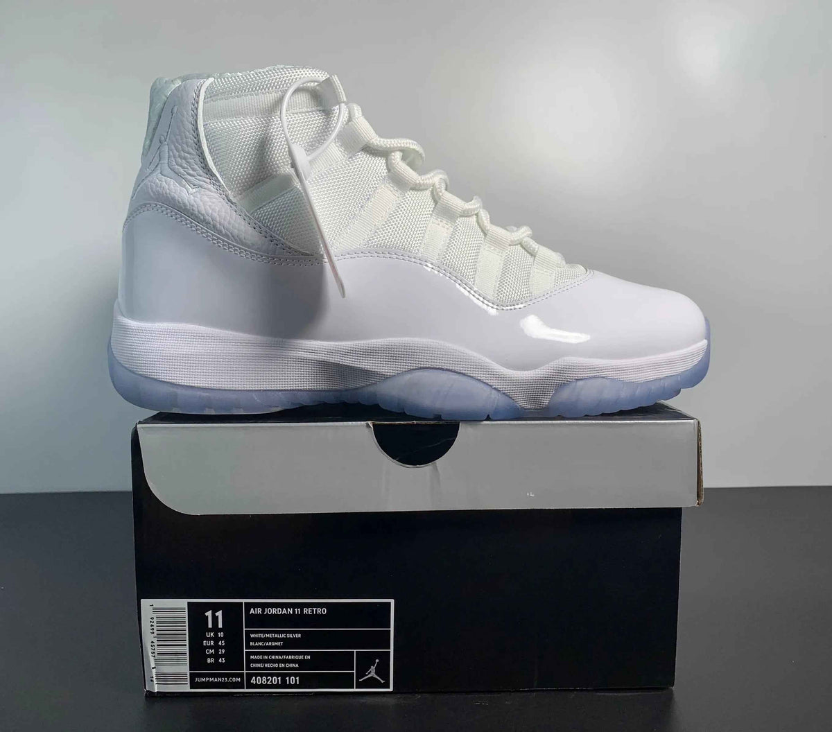 Custom Air Jordan 11 Retro 'Silver Anniversary