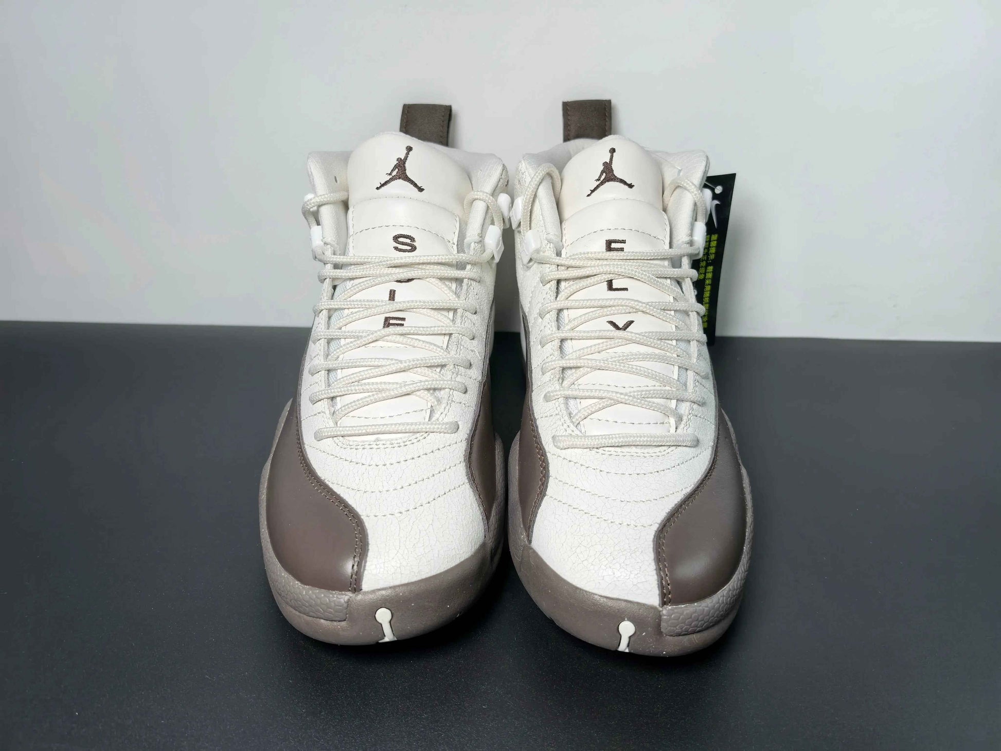 Custom Air Jordan 12 Sole Fly Cafe FZ5026-100 SneakerNational