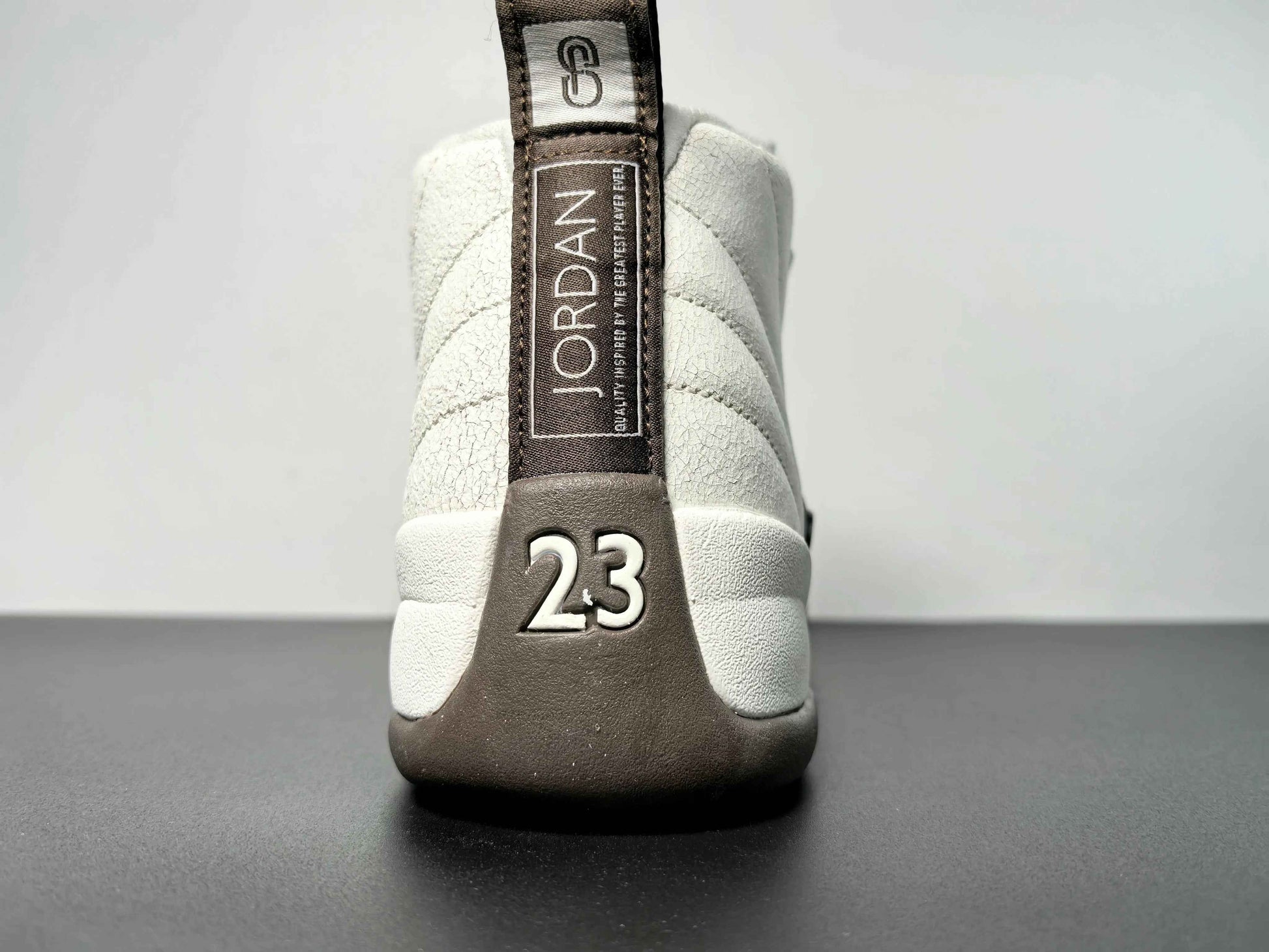 Custom Air Jordan 12 Sole Fly Cafe FZ5026-100 SneakerNational