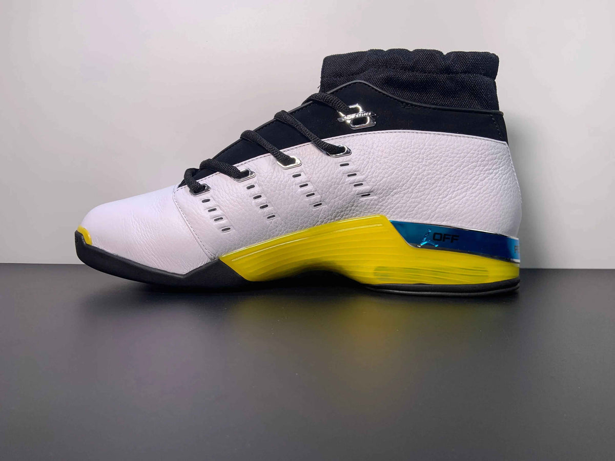 Custom Air Jordan 17 Low “Lightning” FJ0395-100 SneakerNational