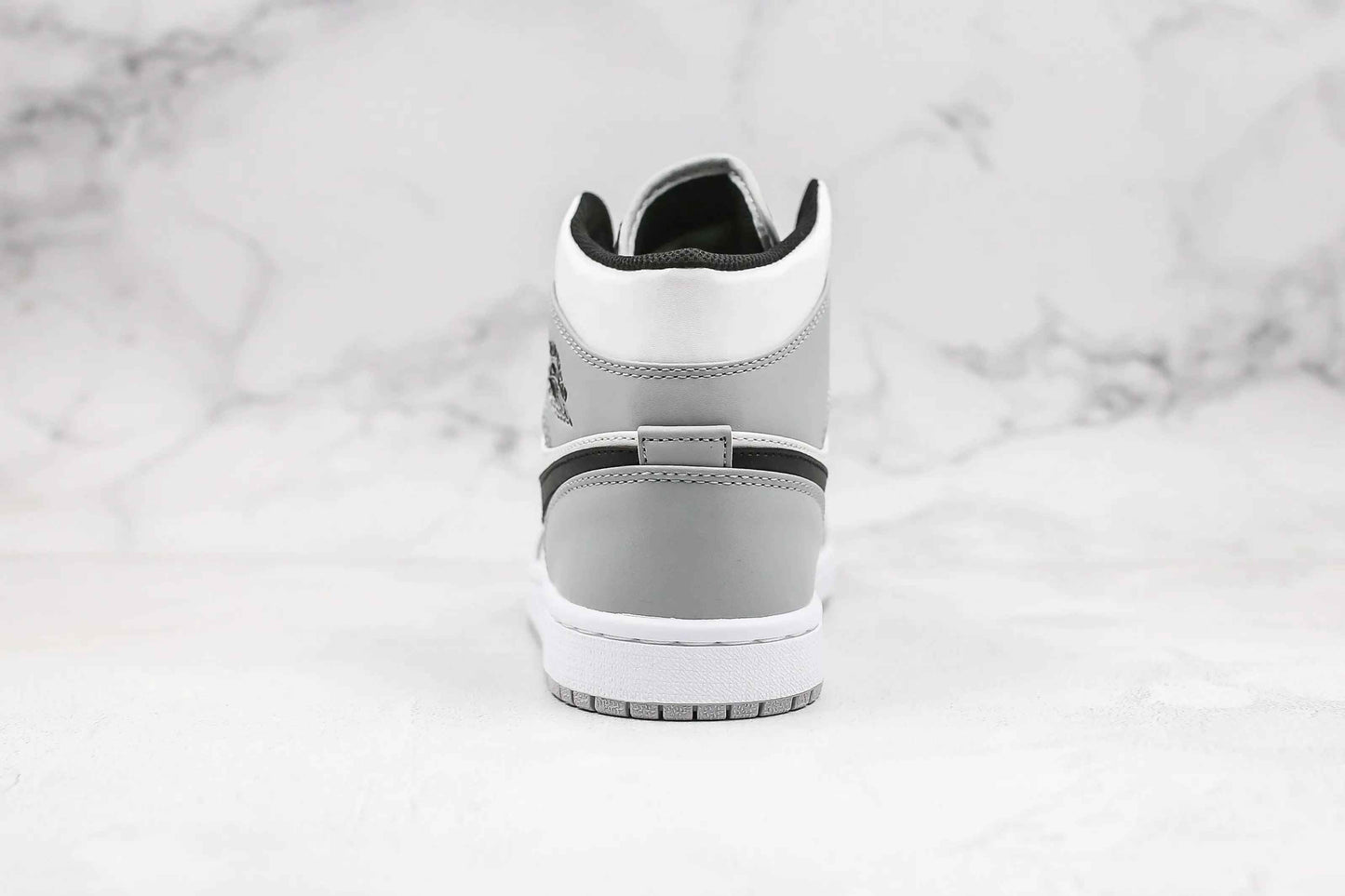 Custom Jordan 1 Light Smoke Grey Mid High Q Sneakers SneakerNational