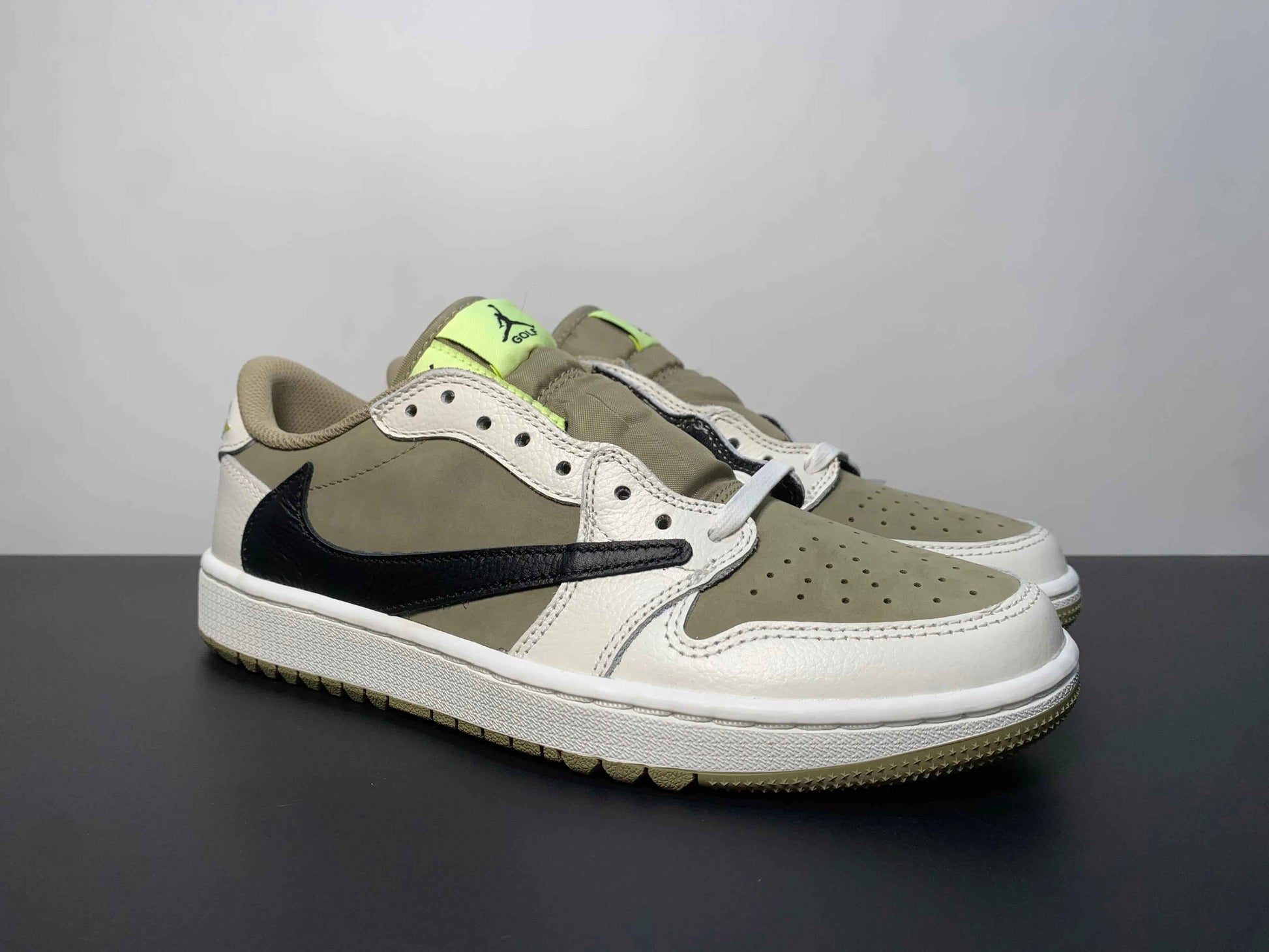 Custom Travis Scott x Air Jordan 1 Low Golf TS DM7866-01