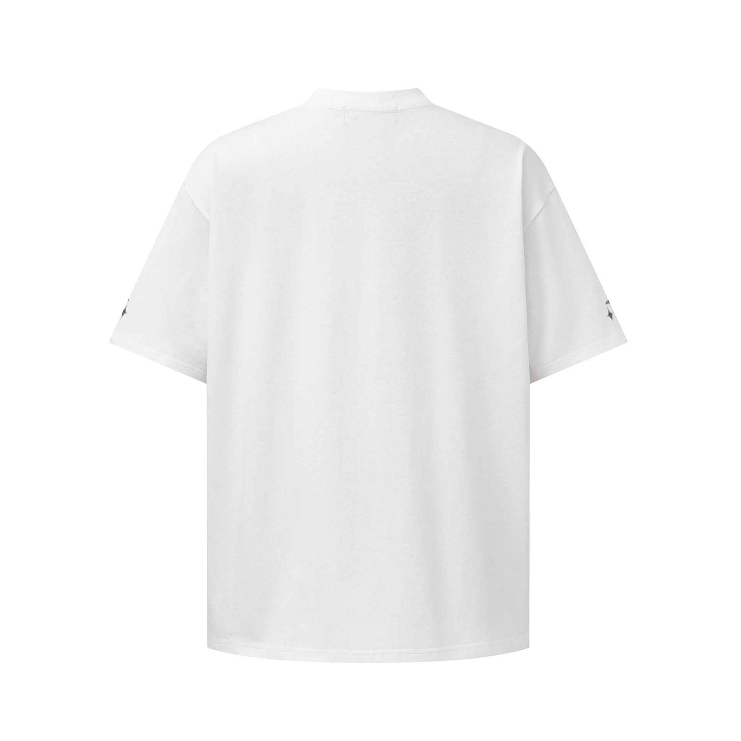 Loose Round Neck Short Sleeve Cartoon KT Cat Print T-Shirt for Women