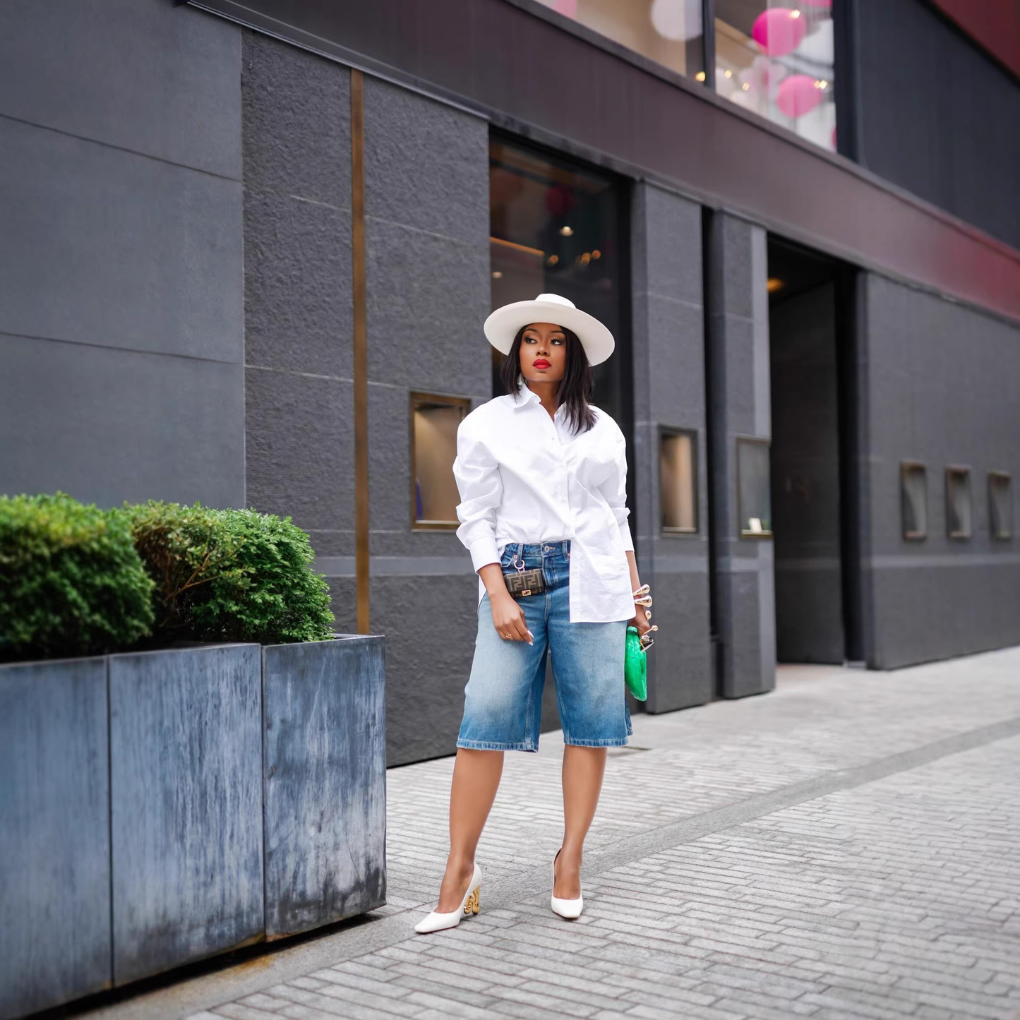 Simple Washed Straight-Leg Five-Pocket Denim Pants