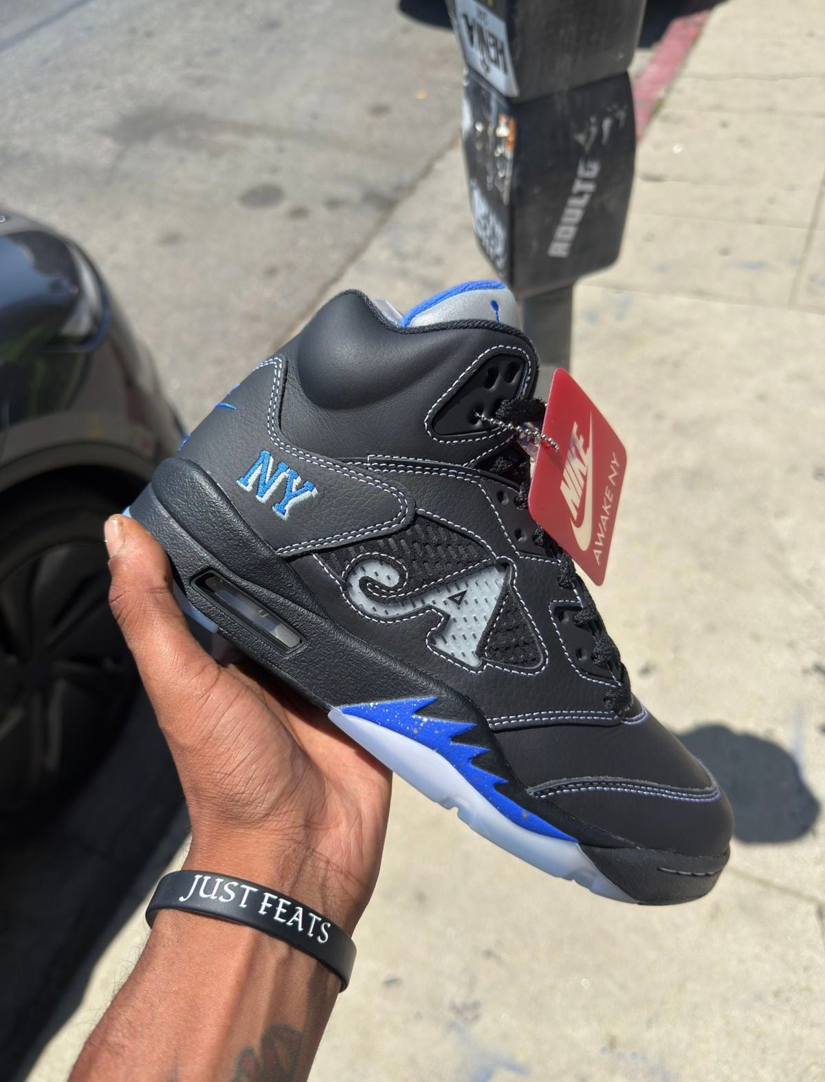 Awake NY x Air Jordan 5 "Black/Racer Blue" AIR JORDAN