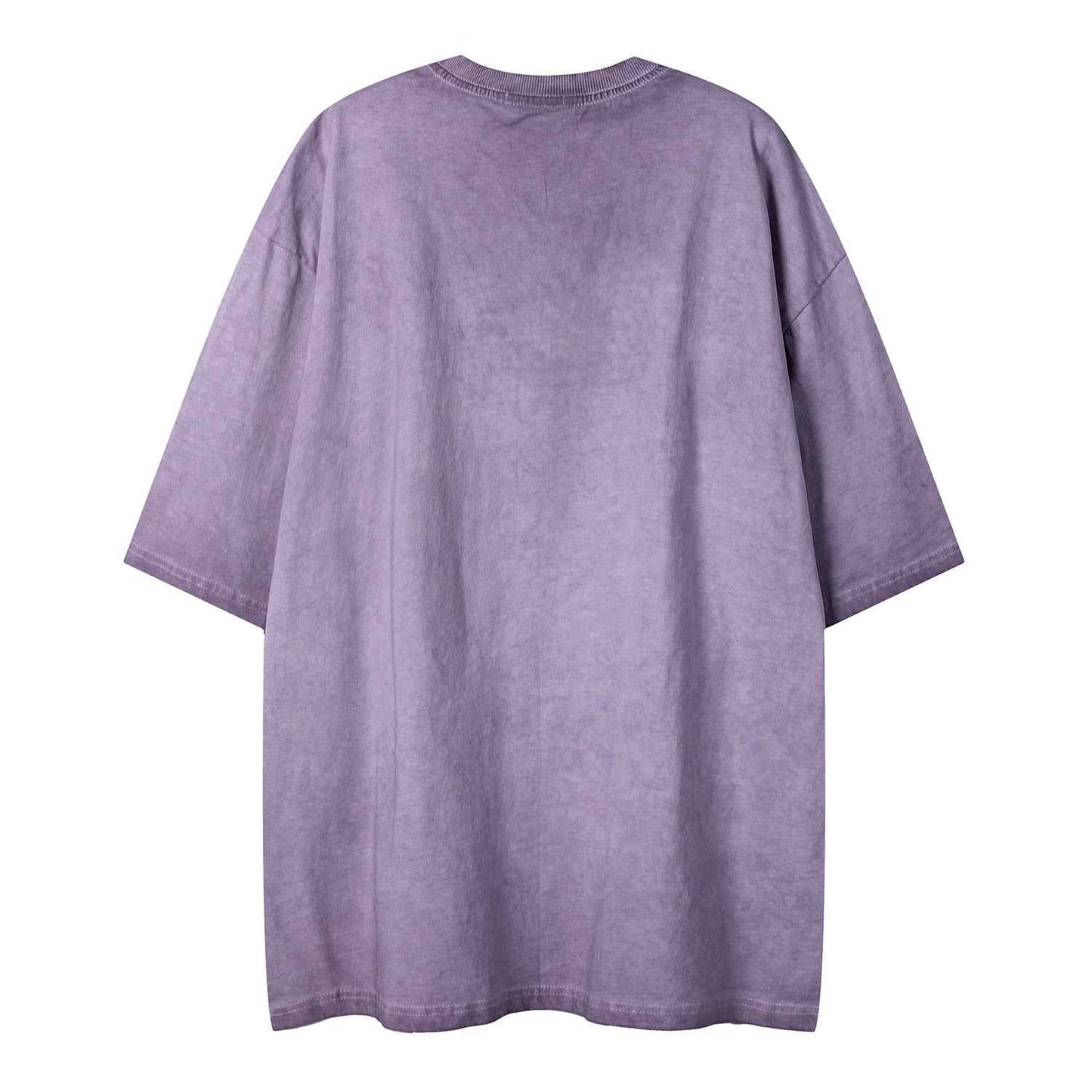 Plain washed old short sleeves