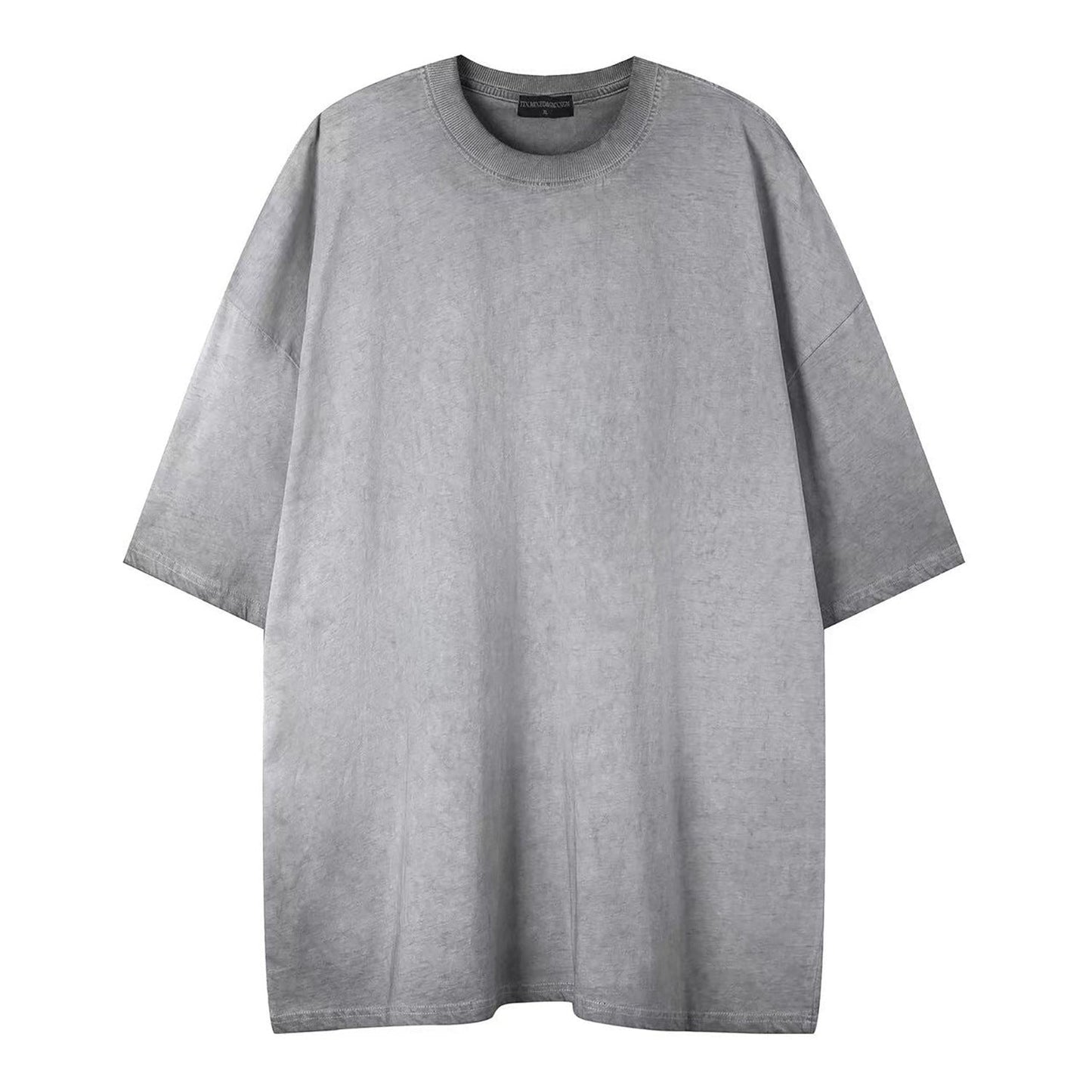 Plain washed old short sleeves