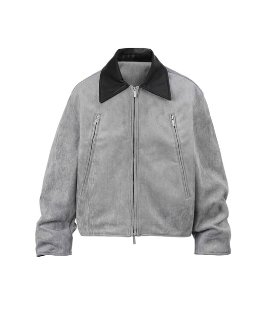 GREY SUEDE WORK JACKET