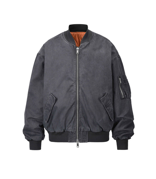 VINTAGE BOMBER JACKET MA1 [BLACK]