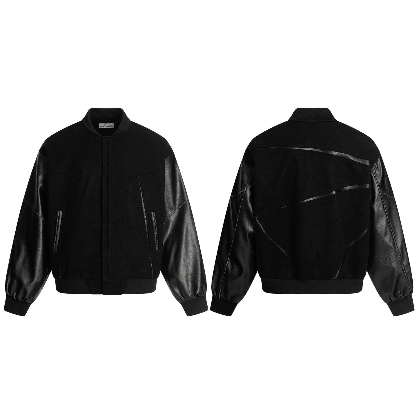 Retro Streetwear Outerwear | Vintage Leather Bomber Jacket
