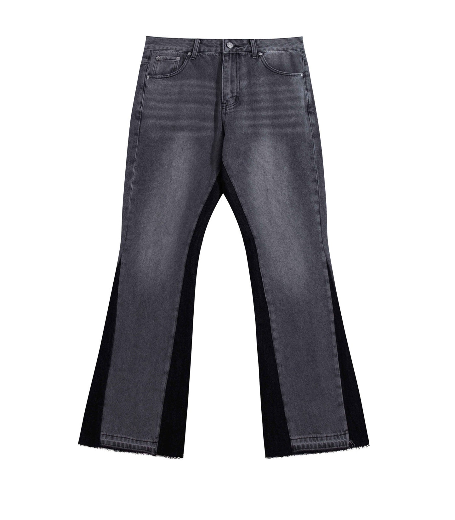 CHARCOAL SPLIT DENIM