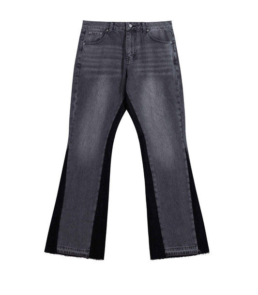 CHARCOAL SPLIT DENIM