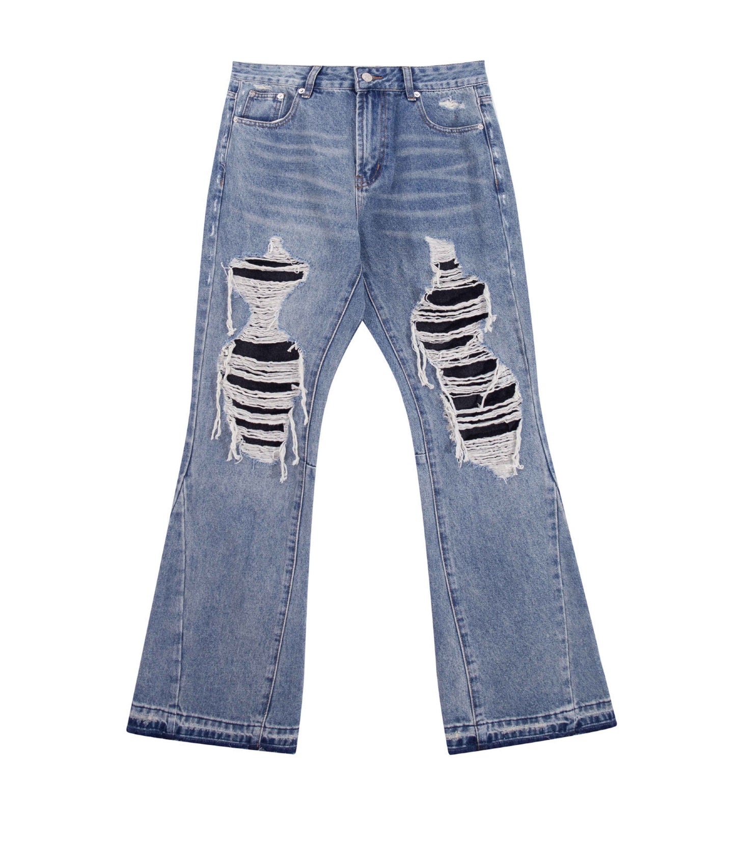 DESTROYED SPLIT DENIM